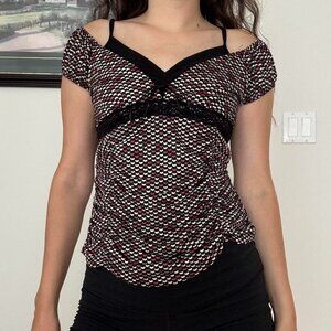 Y2K Patterned Tank Top